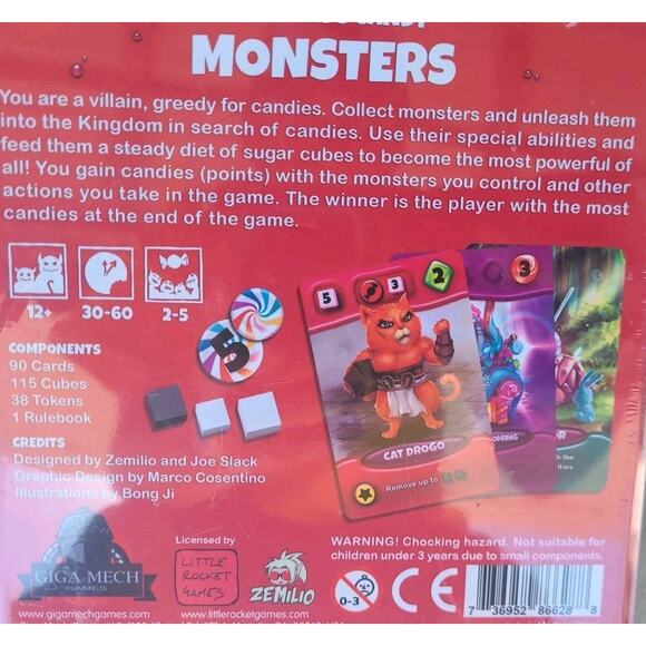 Kingdom's Candy: MONSTERS Battle Card Game Giga Mech Games FREE SHIPPING - NEW - Picture 7 of 7